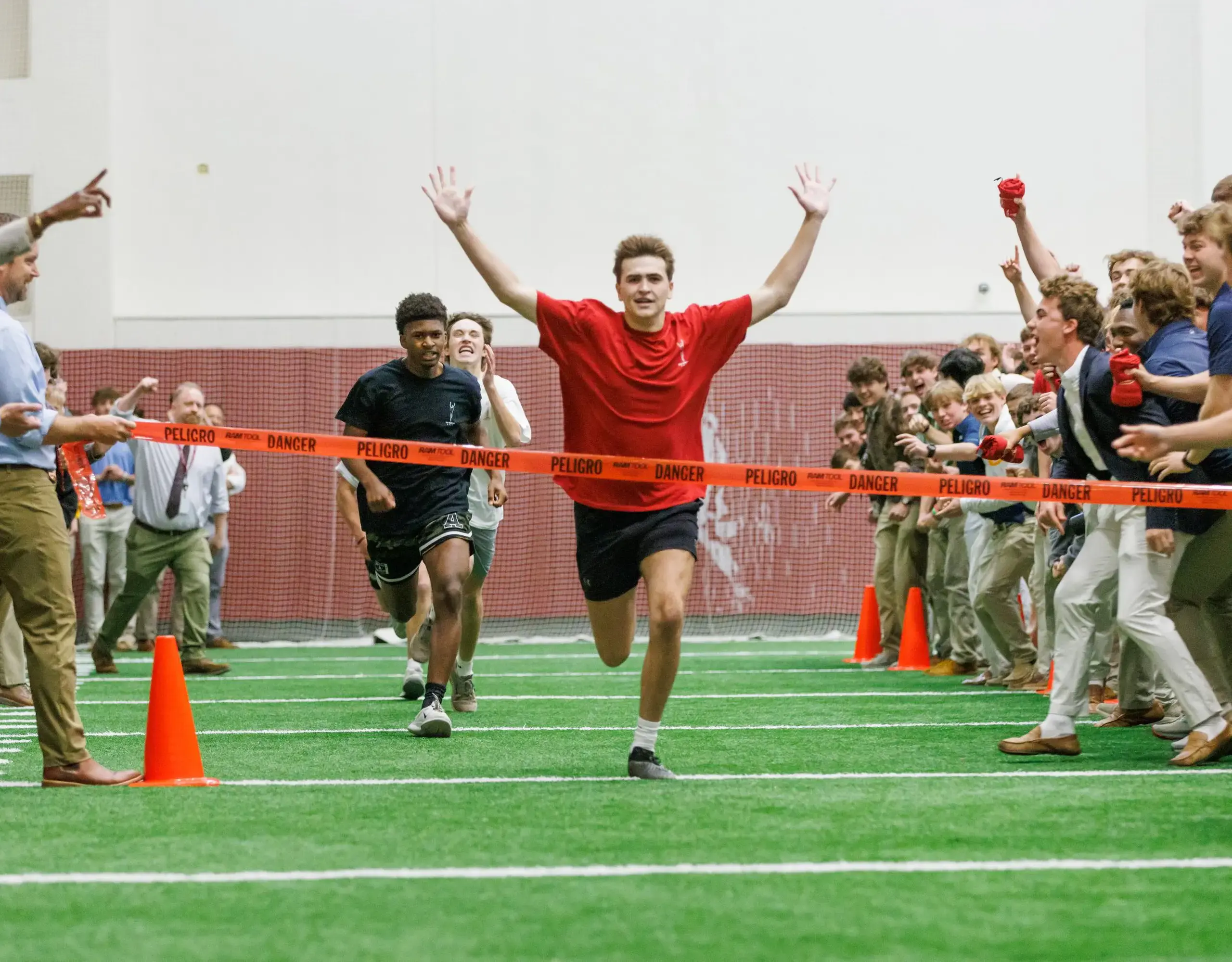 Crossing the finish line