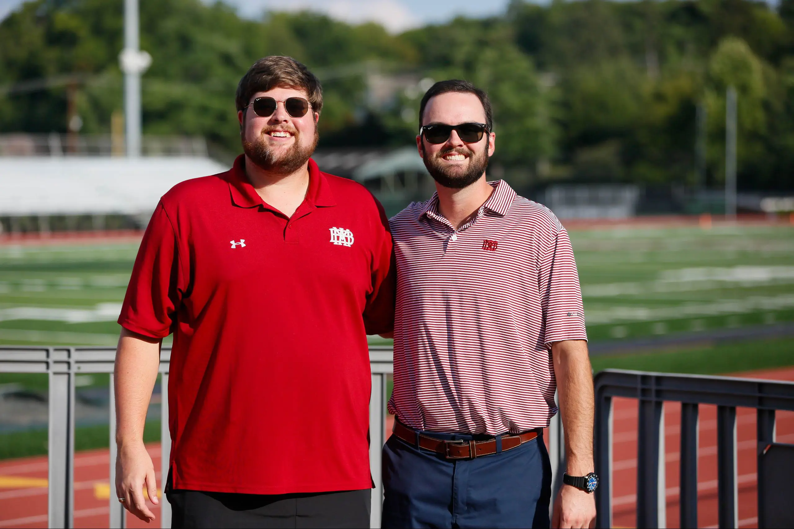 Two alumni stood together
