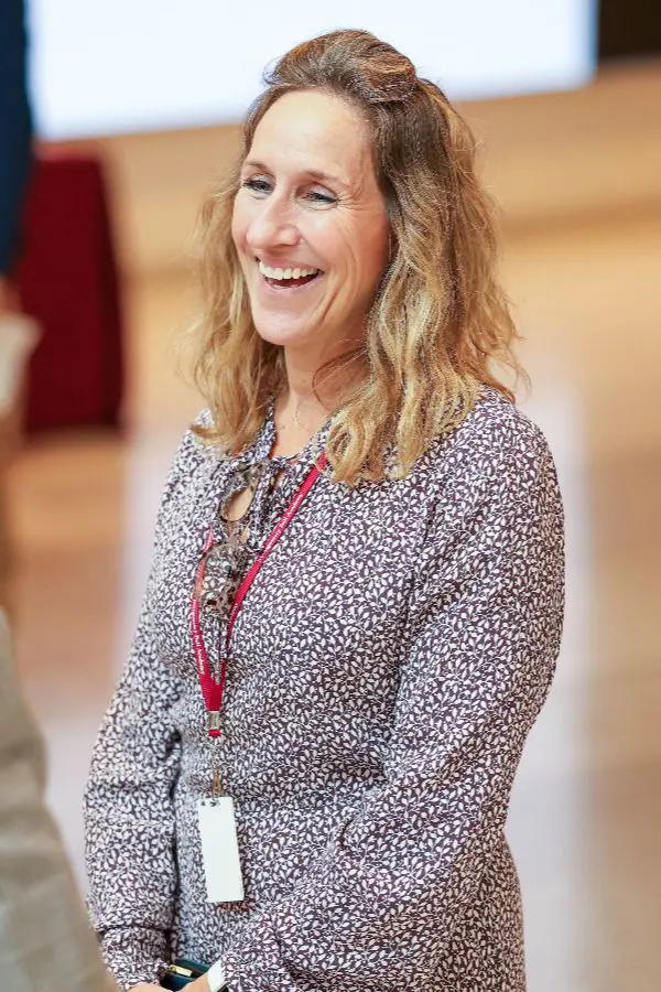 Smiling staff member