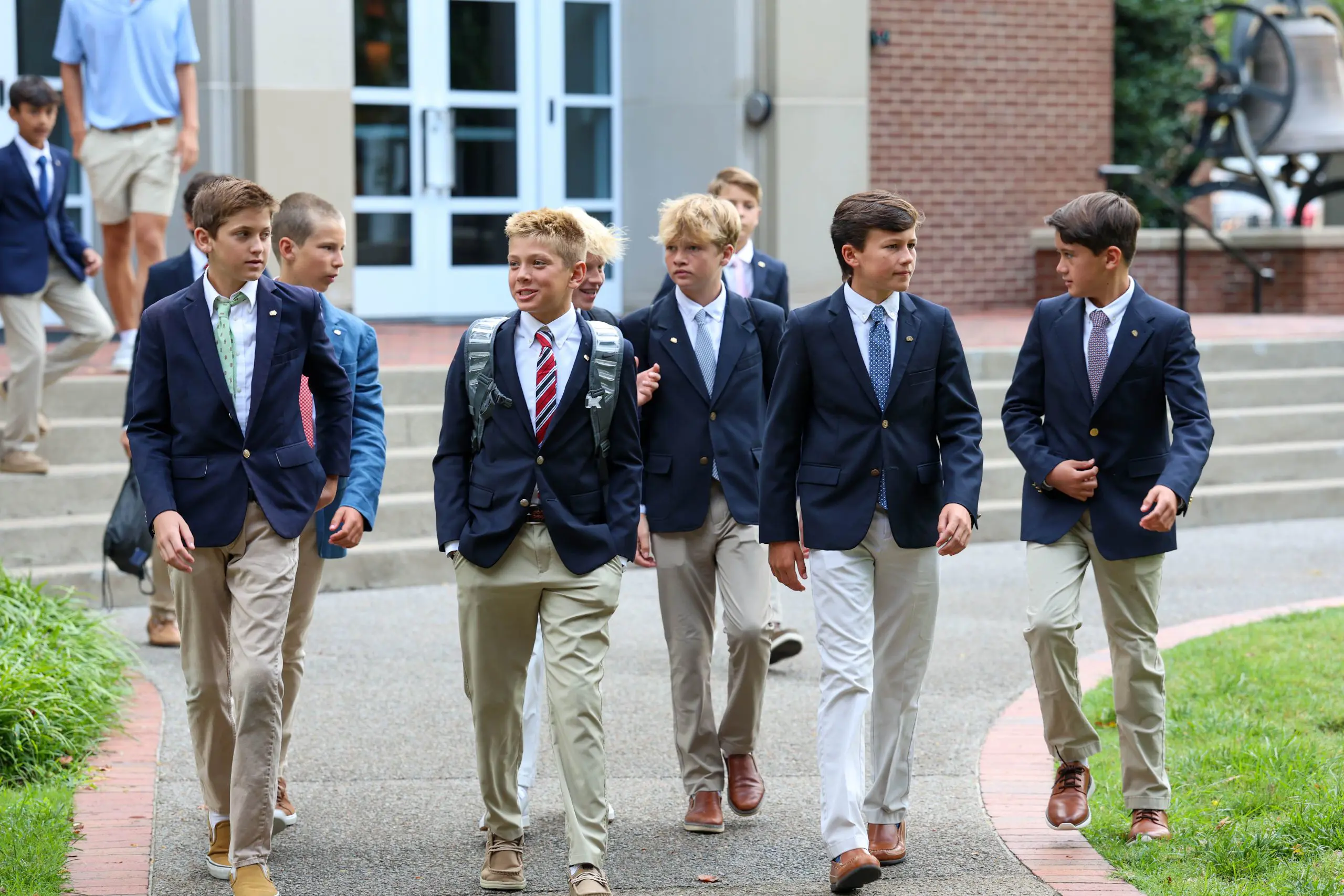 Group of male students