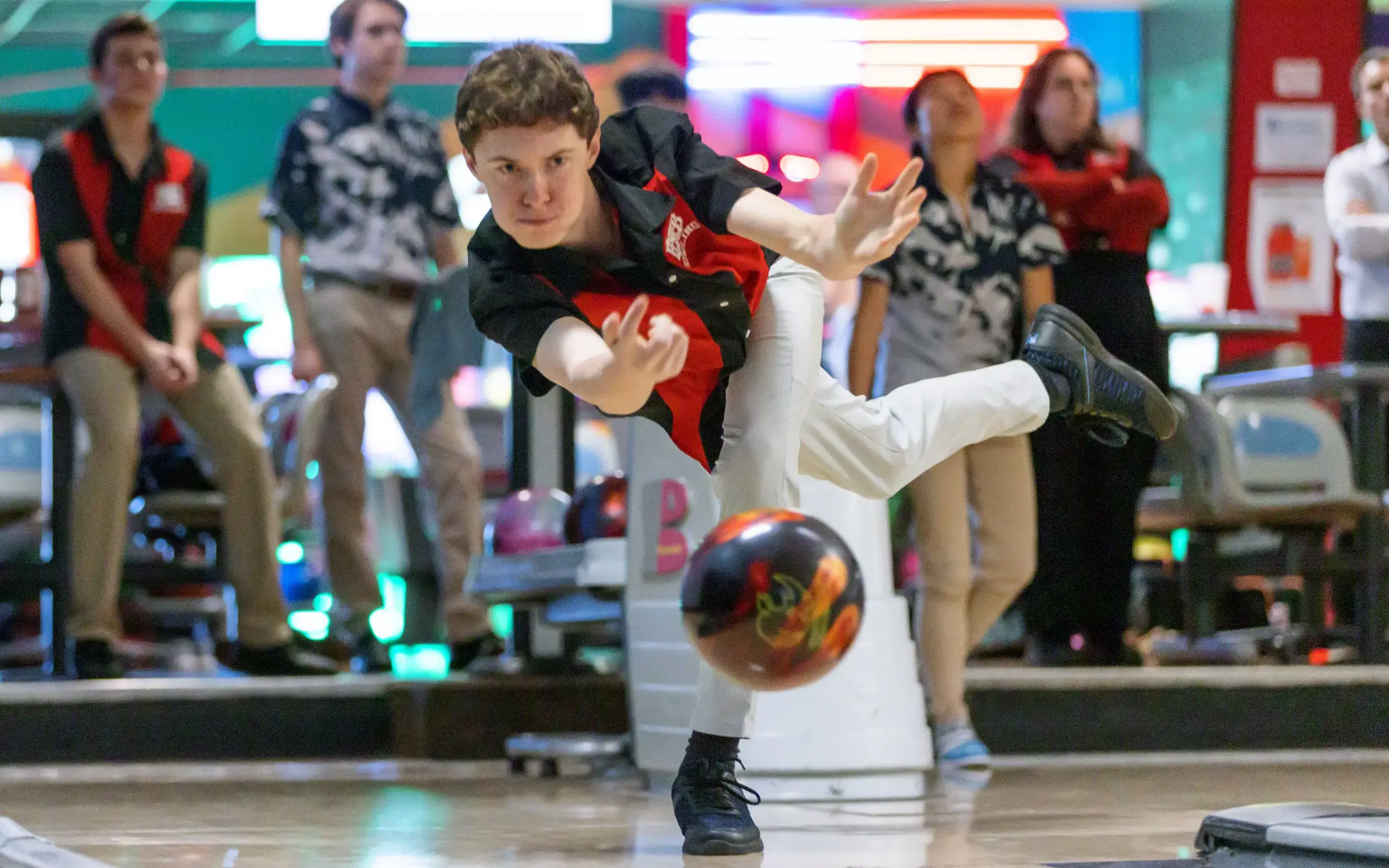 Player mid-bowl