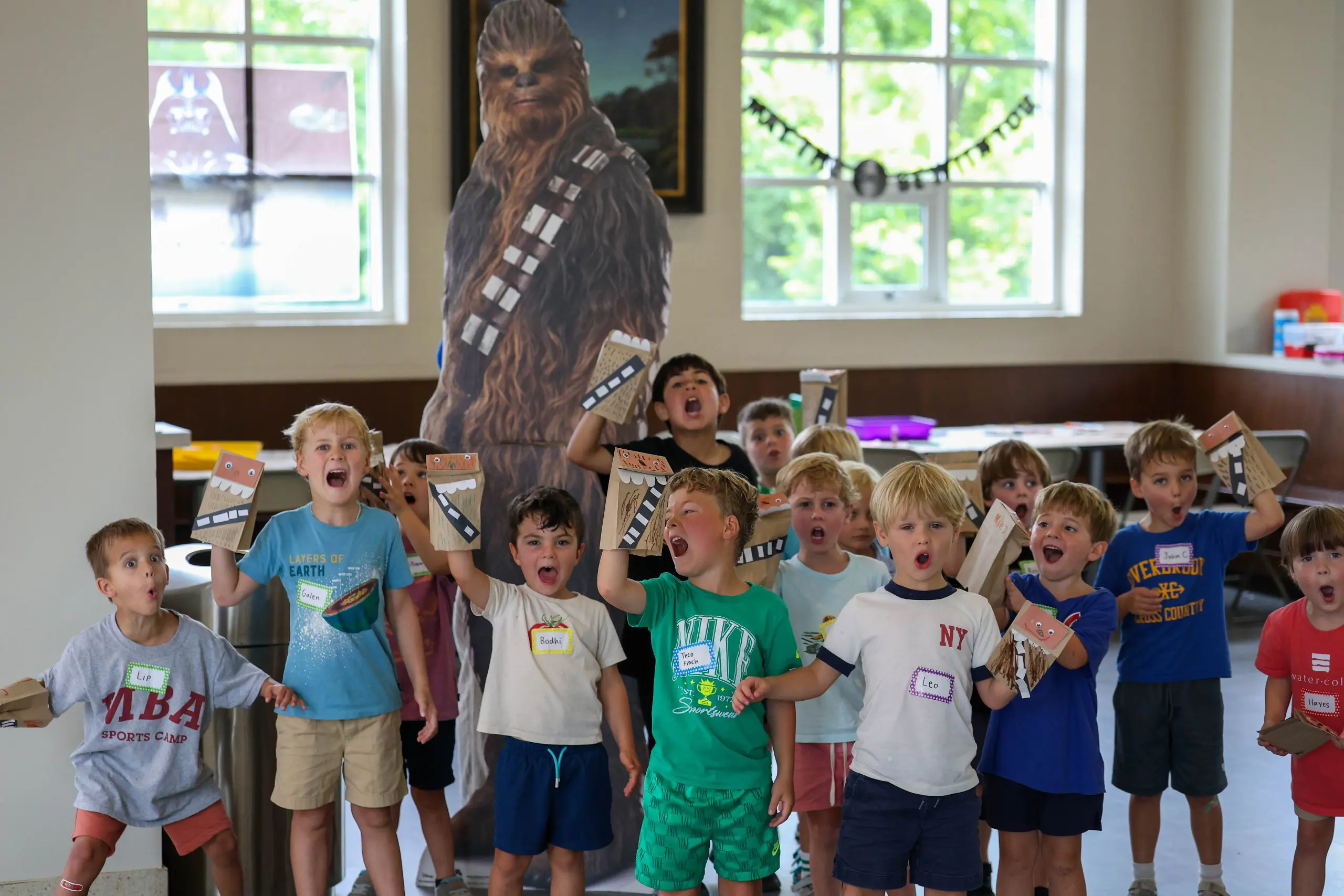 Kids activity at camp