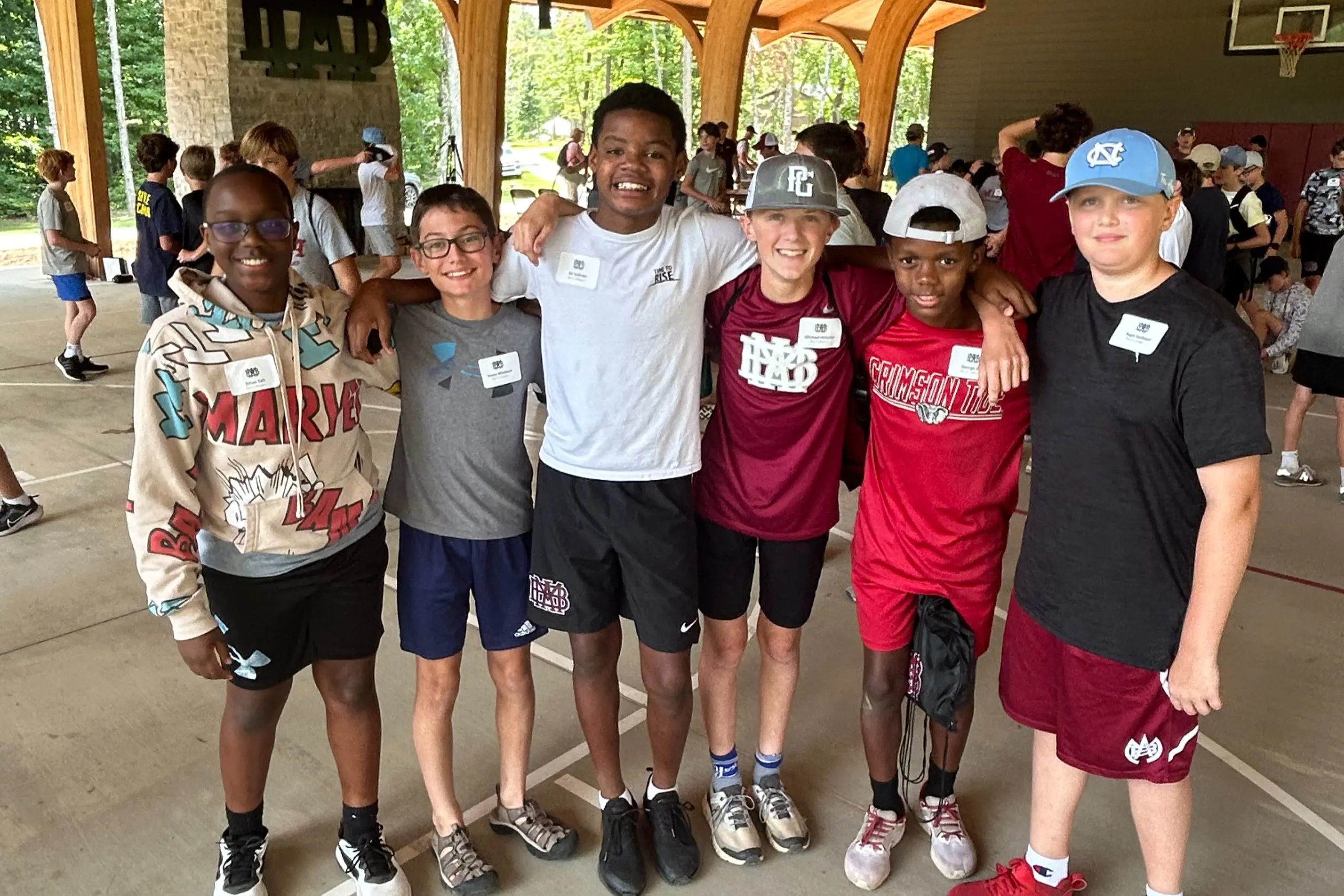 Group on school trip