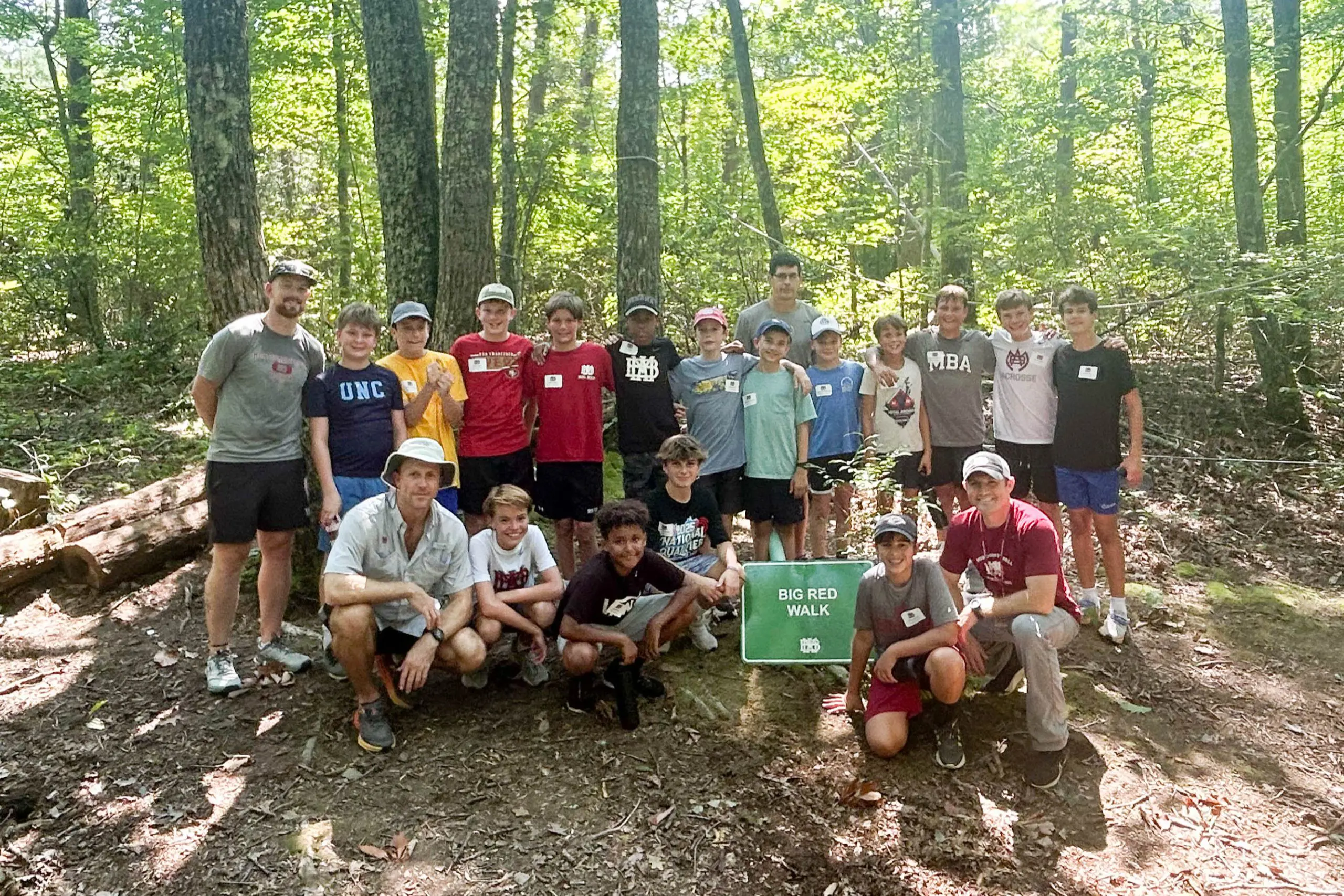 Students outdoor on trip