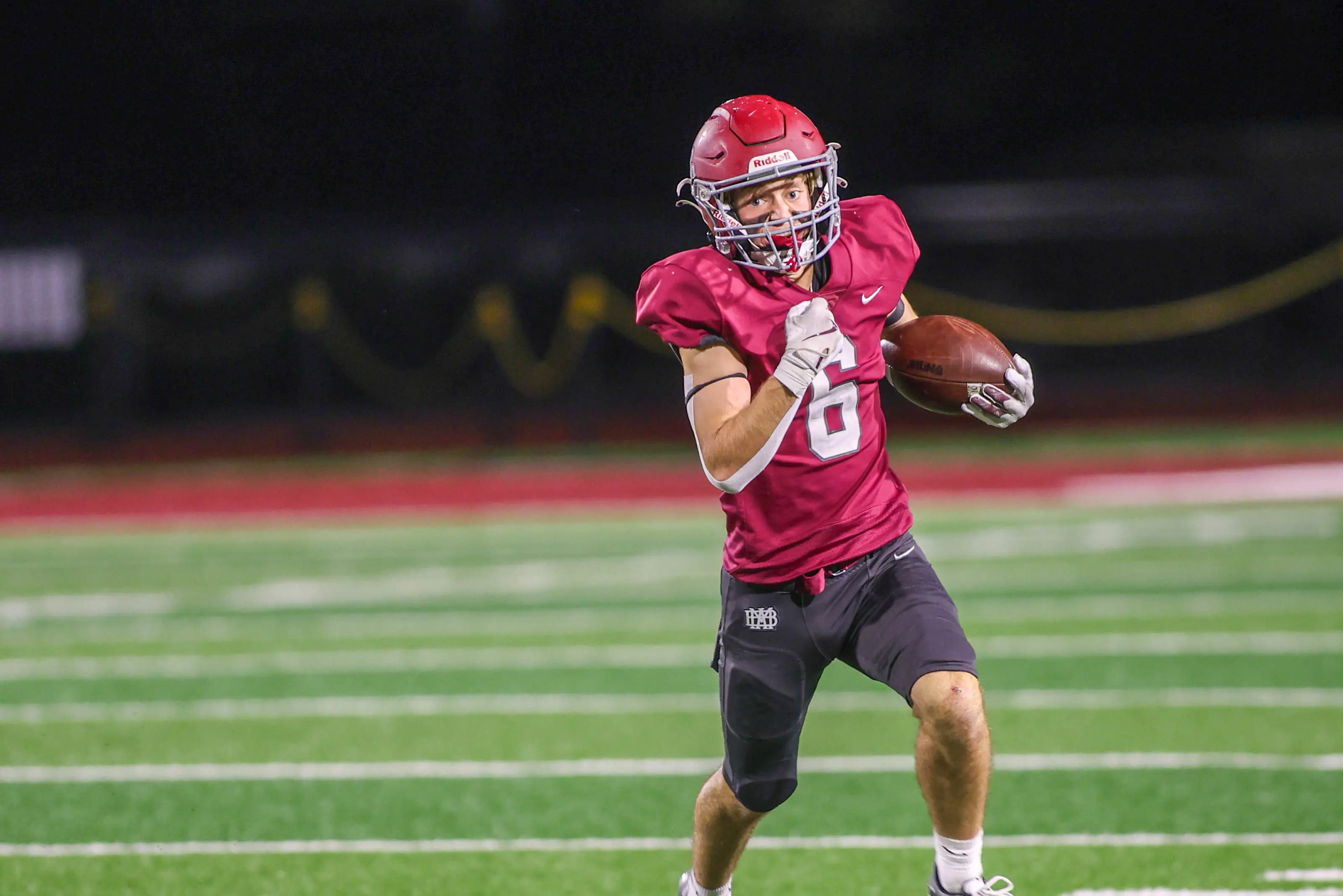 Football player on field