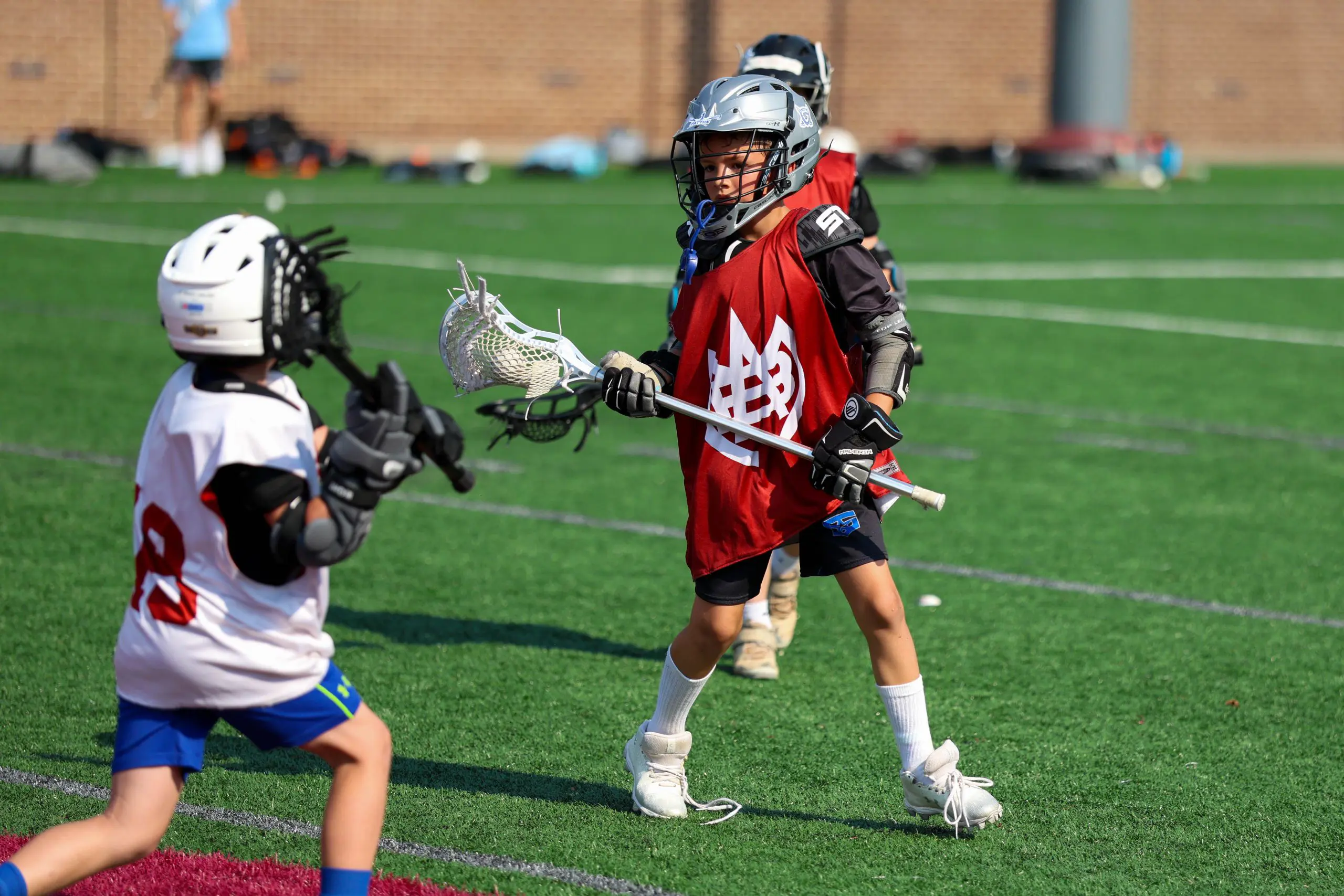 Young lacrosse players