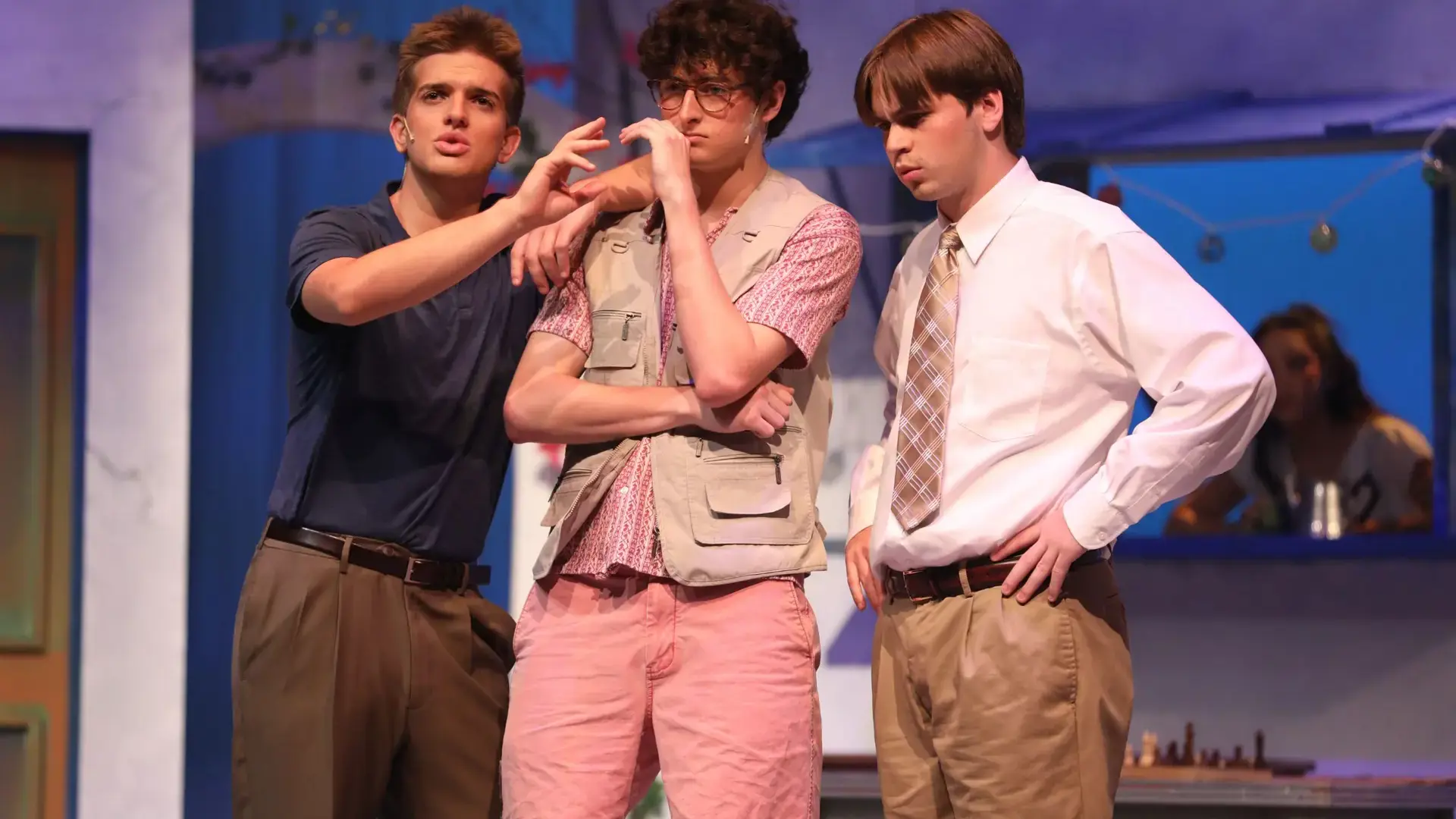 Drama students performing