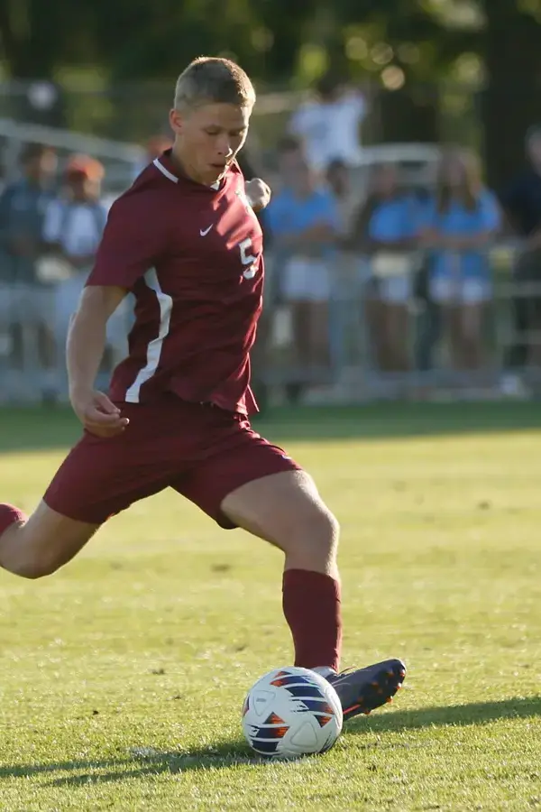 Soccer player kicking